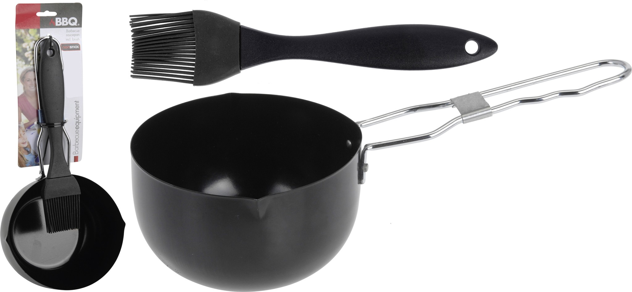 BBQ SAUCE PAN WITH BRUSH