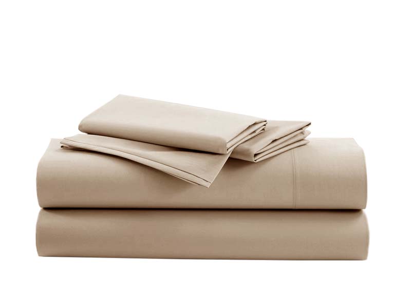 IONION BEDSHEET FITTED COTTON 100X200X28CM SAND