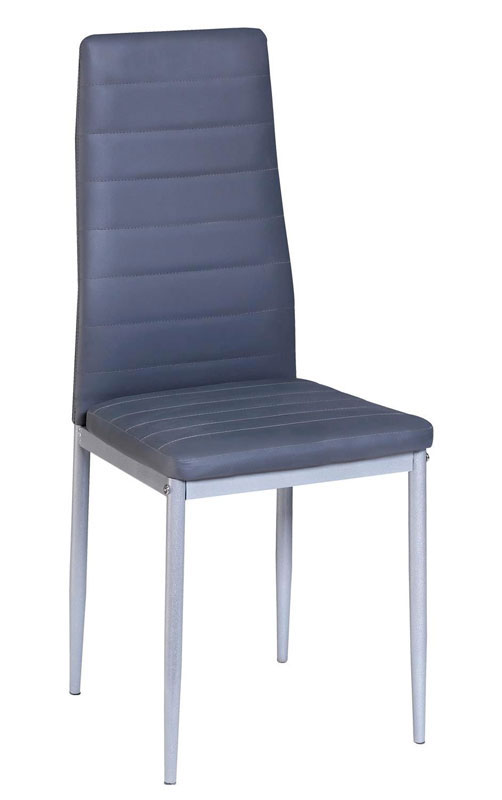 EMILY DINING CHAIR SILVER/GREY