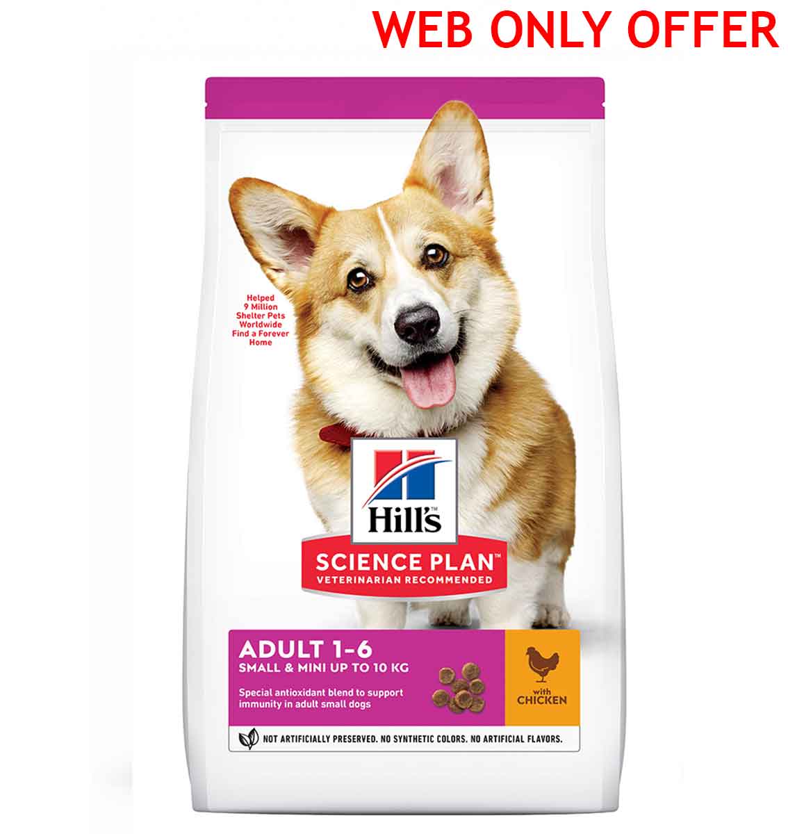 HILLS SCIENCE PLAN CANINE ADULT DOG SMALL & MINI CHICKEN 3KG