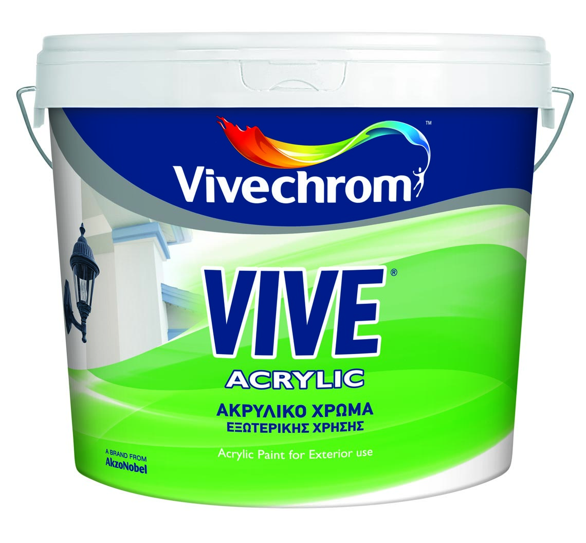 VIVECHROM ASH WHITE ACRYLIC PAINT FOR EXTERIOR USE 0.75L