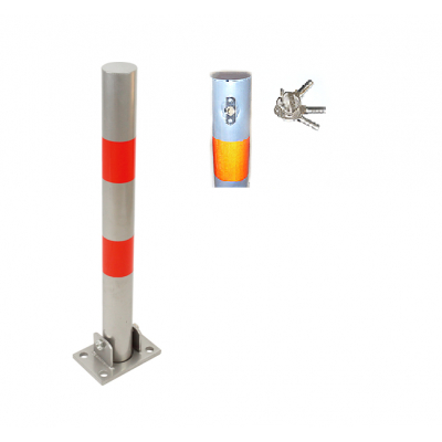 PARKING METAL POST 60CM (WITH KEY)