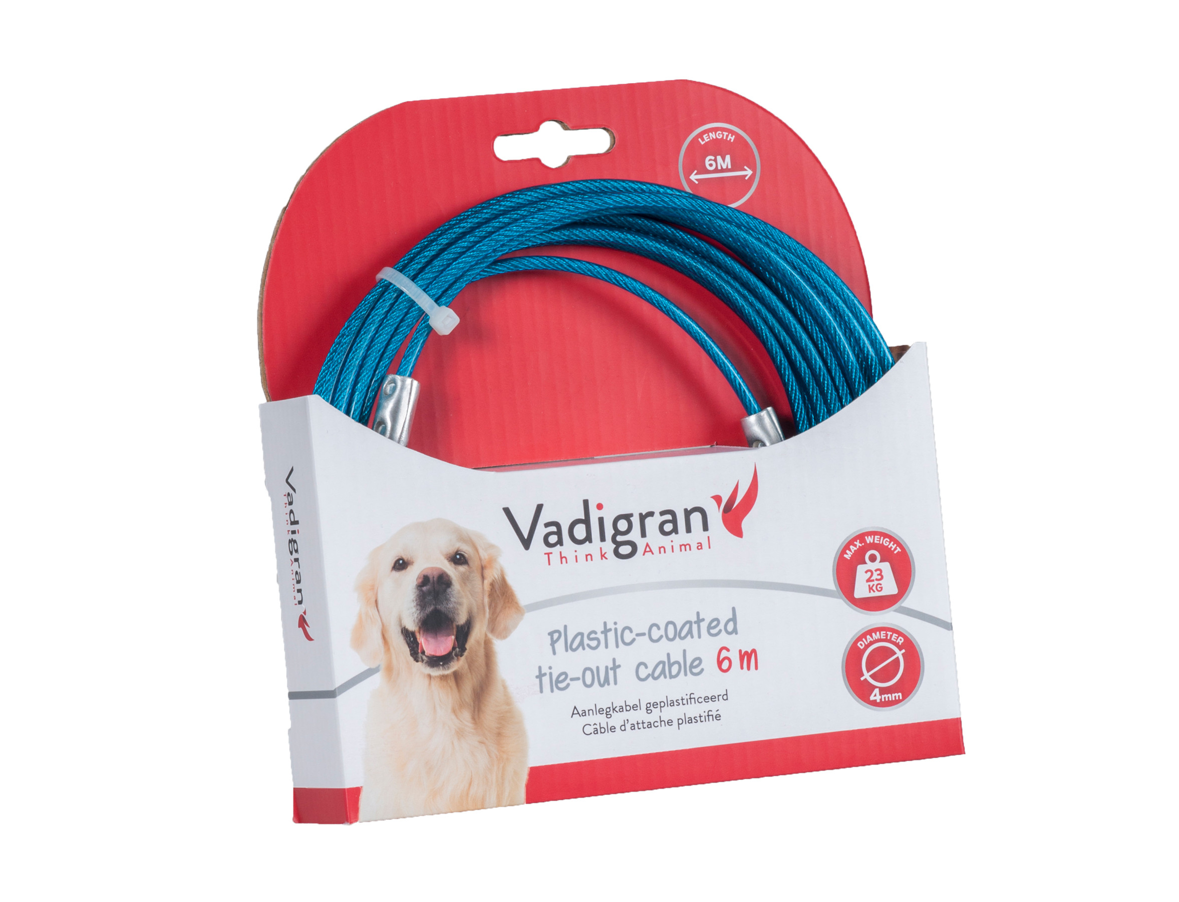 VADIGRAN TIE OUT CABLE BLUE 6M