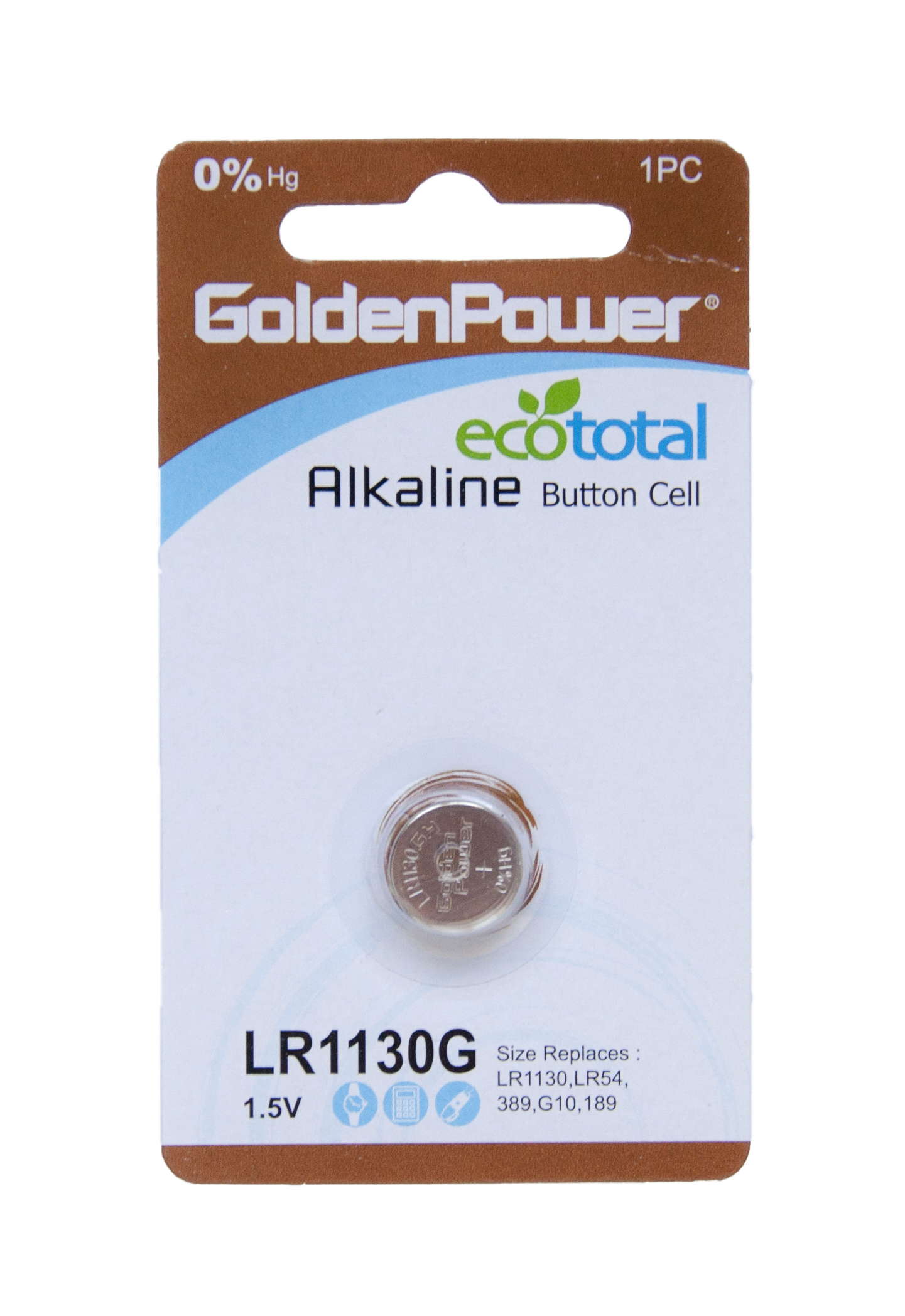 GOLDEN POWER 1.5V ALKALINE BUTTON LR1130G