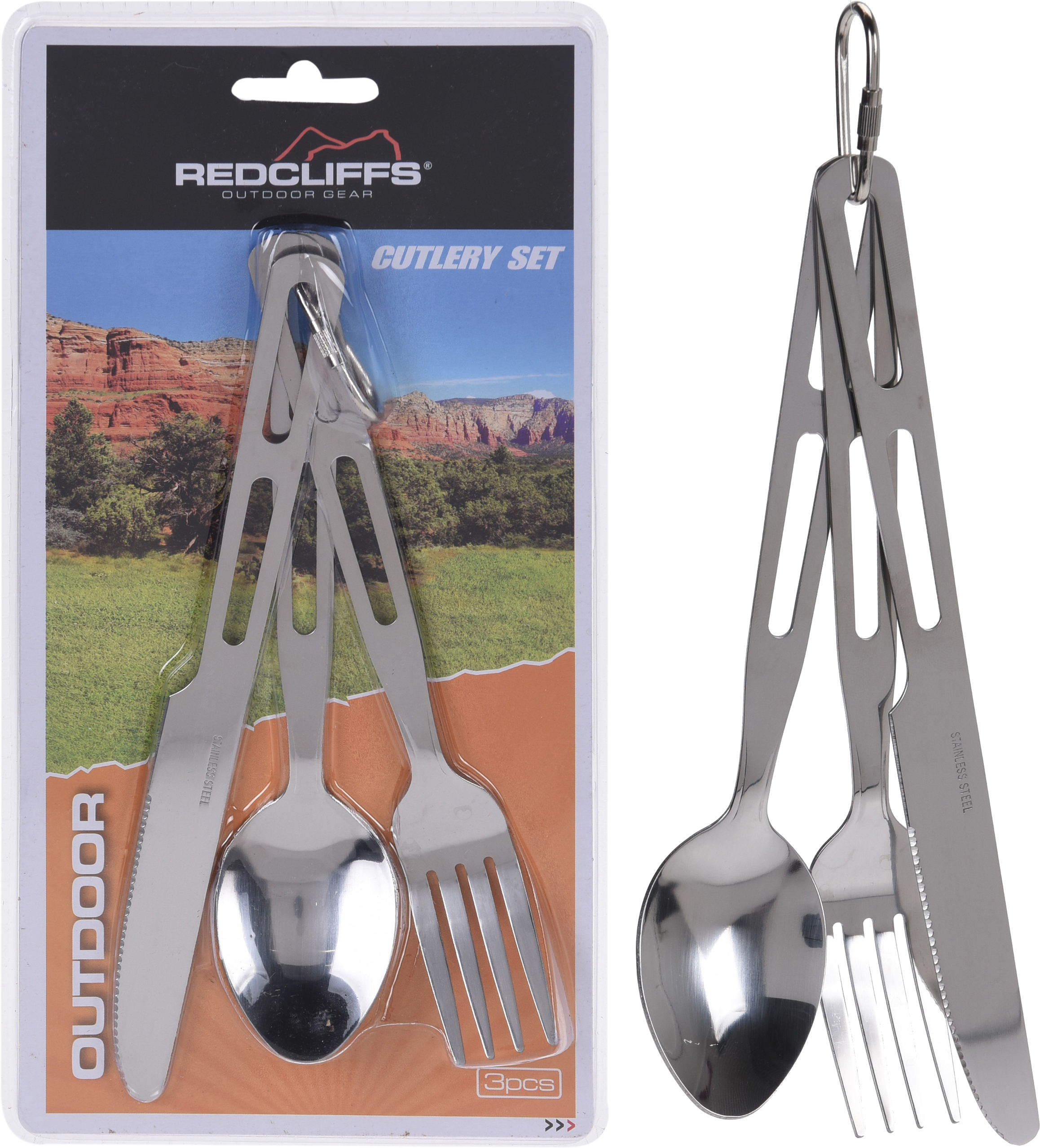 CUTLERY SET 3PCS FOR CAMPING