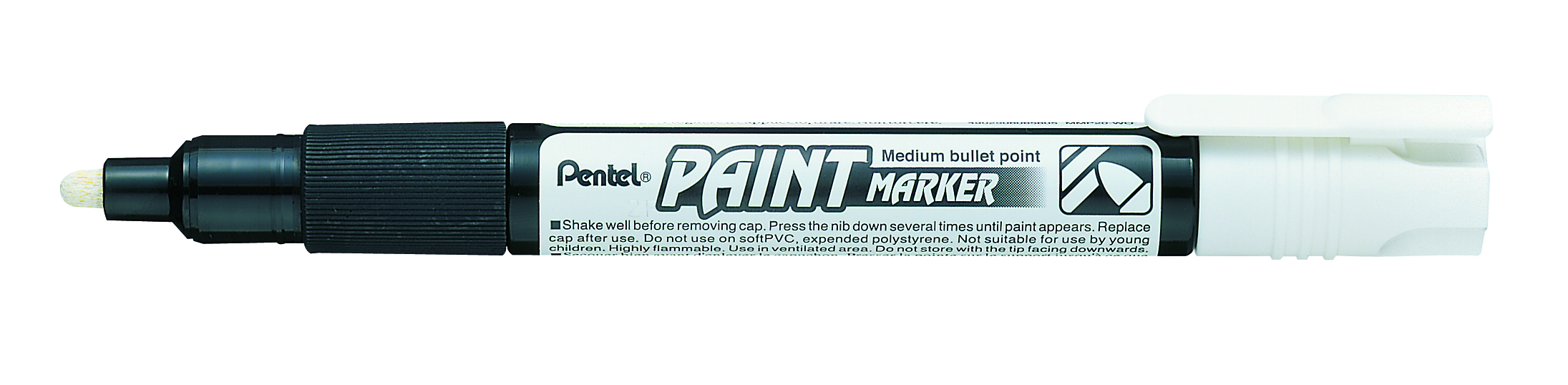 PENTEL MMP20-W PAINT MARKER  4.0MM WHITE