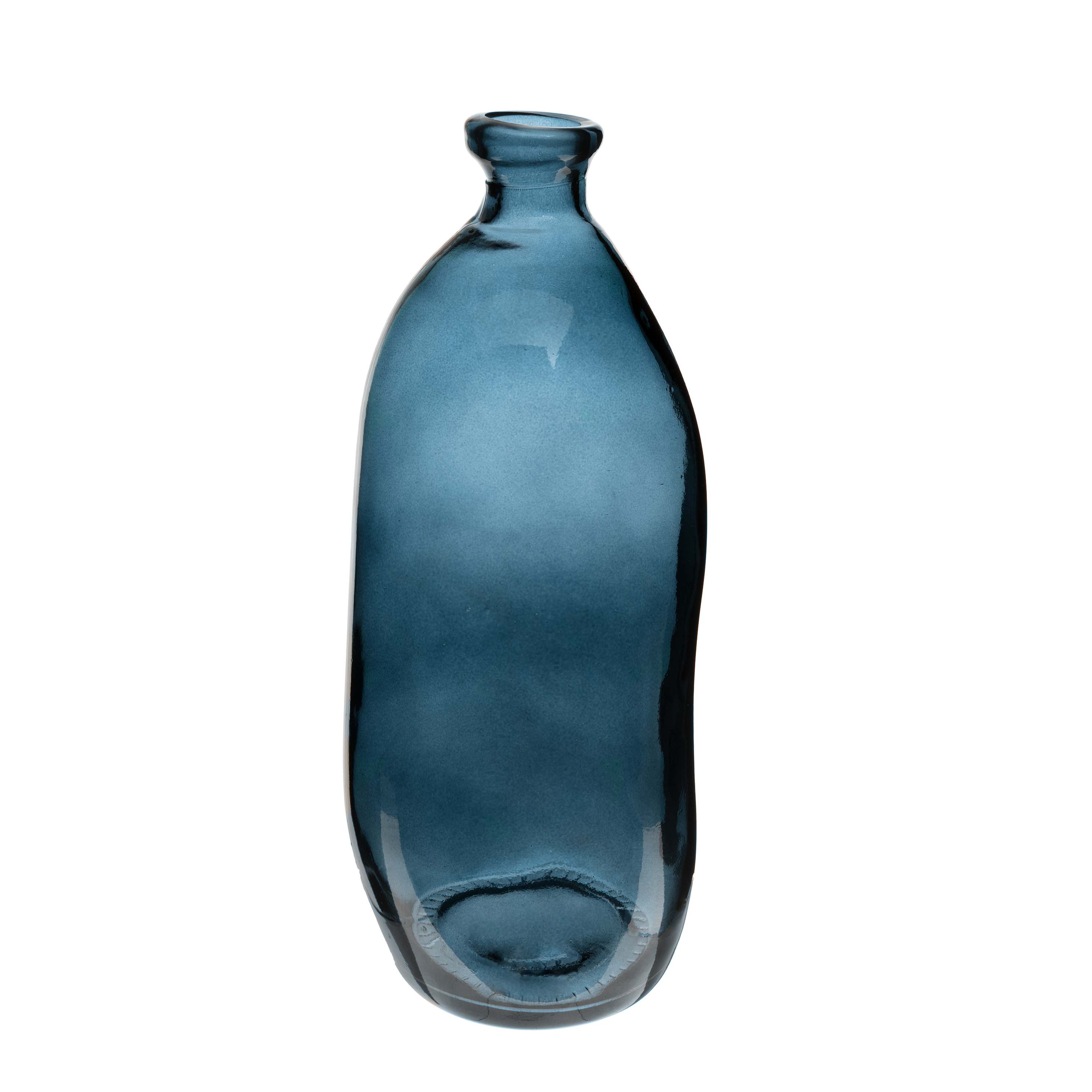 ATMOSPHERA BOTTLE GLASS BLUE HEIGTH 51CM