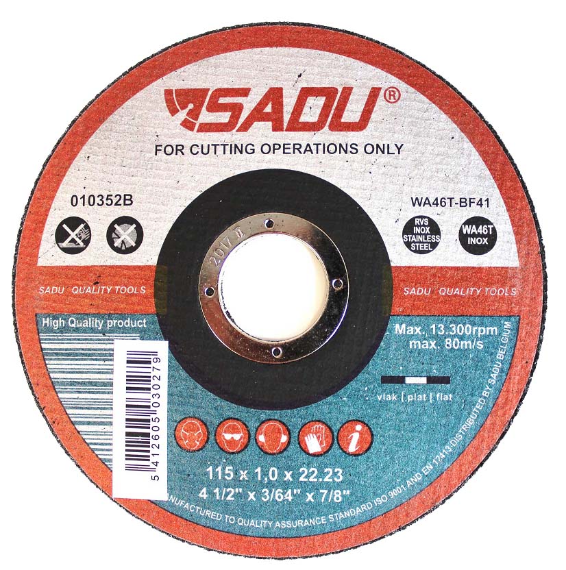 SADU INOX CUT-OFF DISC 115x1,0mm 