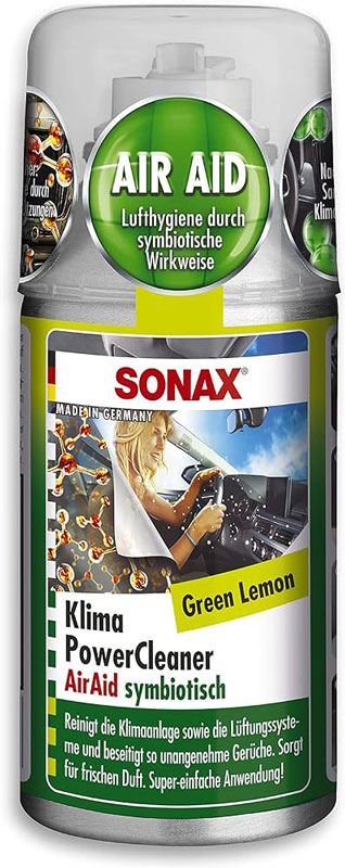 SONAX A/C AIR AID POWER CLEAN GREEN LEMON 100ML