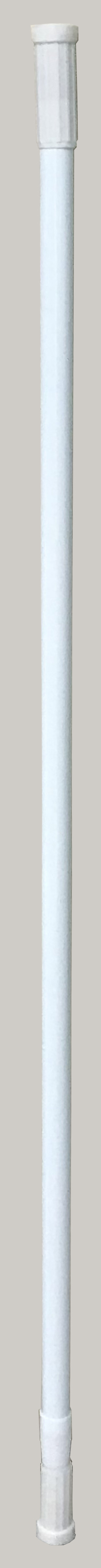 BATH CURTAIN WHITE RODS EXTENSIBLE 140-260cm