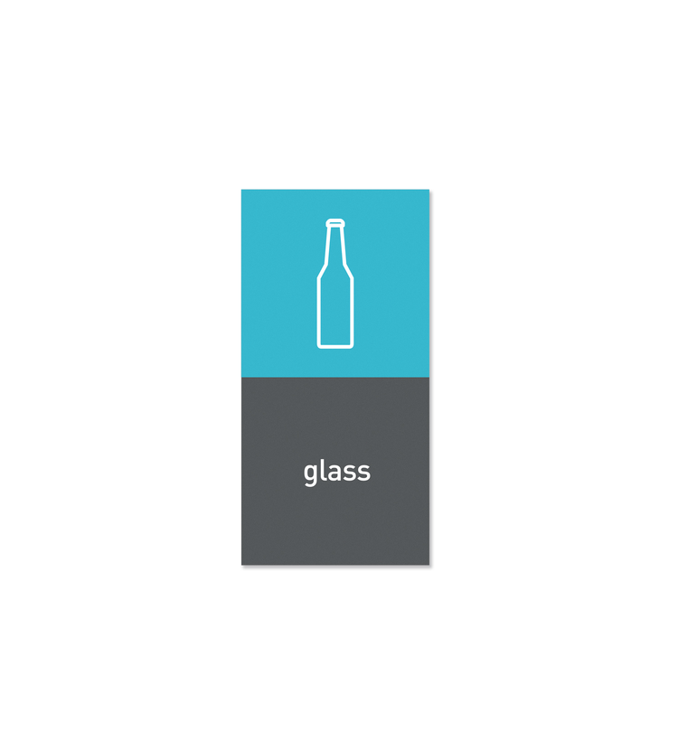 SIMPLEHUMA MAGNETIC RECYCLE LABEL-FOR GLASS