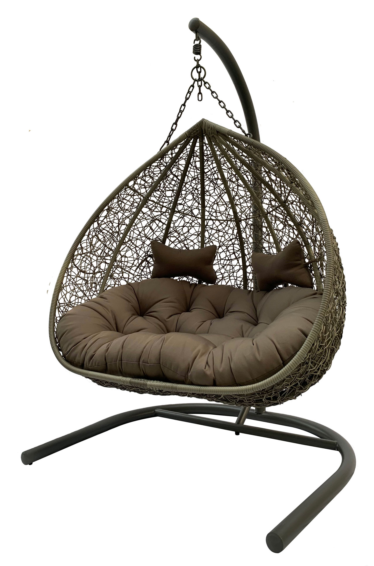 EGG DOUBLE HANGING CHAIR 127X116X200CM