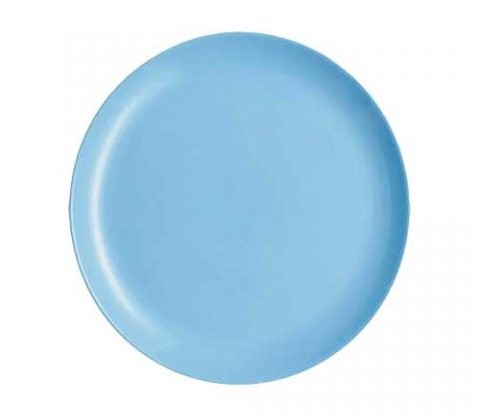 LUMINARC DIWALI DINNER PLATE 25CM LIGHT BLUE