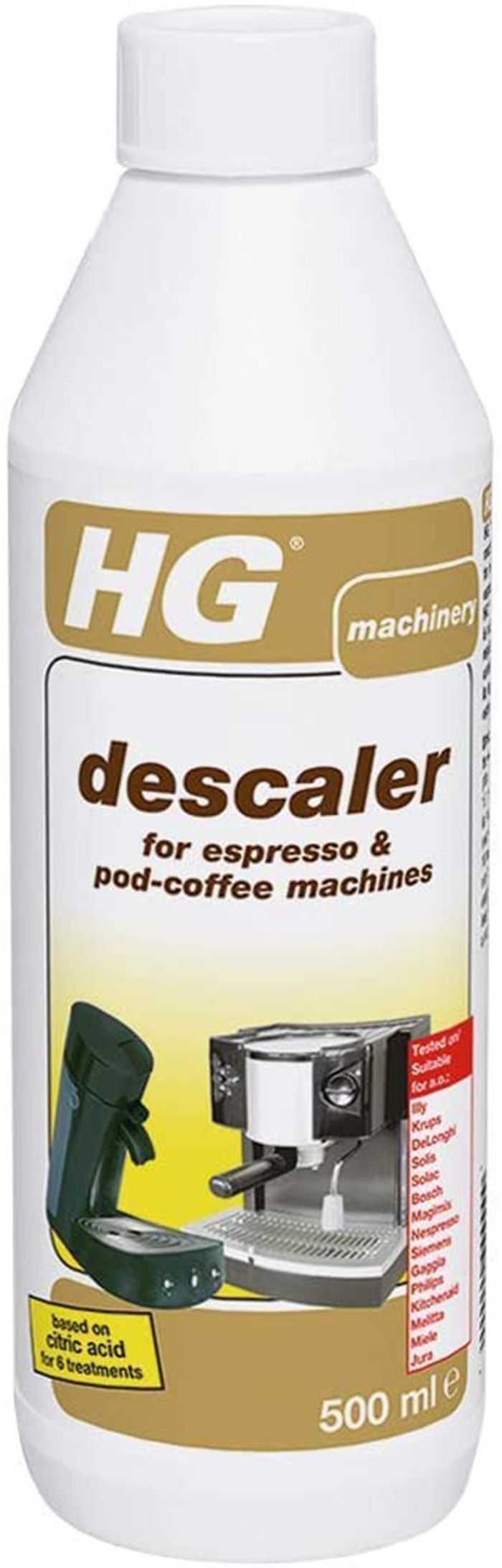 HG DESCALER FOR ESPRESSO & COFFEE PADS MACHINES 500ML