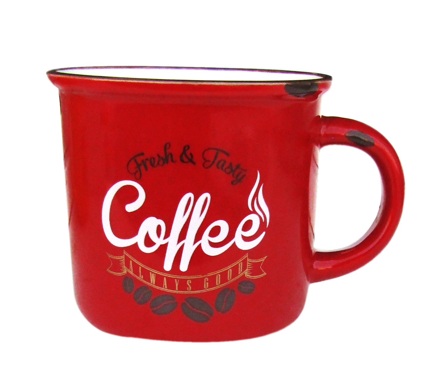 LIFESTYLE COFFEE CUP QUOTES RED/YEL/PETR