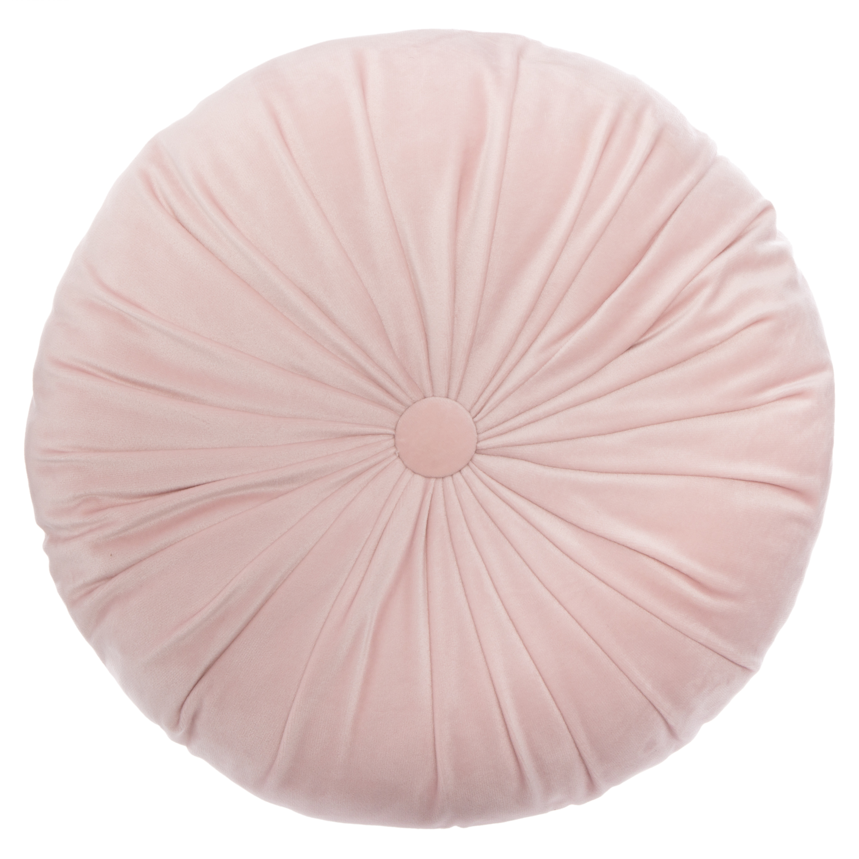 ROUND CUSHION VELOUR DOLCE PINK D40CM