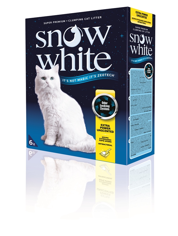 SNOW WHITE EXTRA POWER CAT UNSCENTED 12L