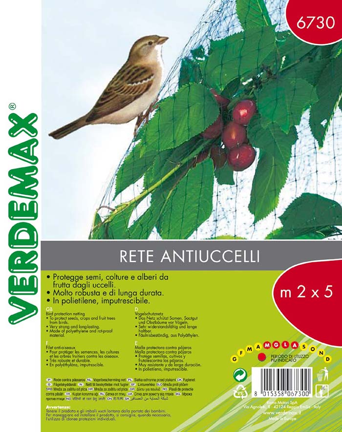 VERDEMAX BIRD PROTECTION NET 2X10M