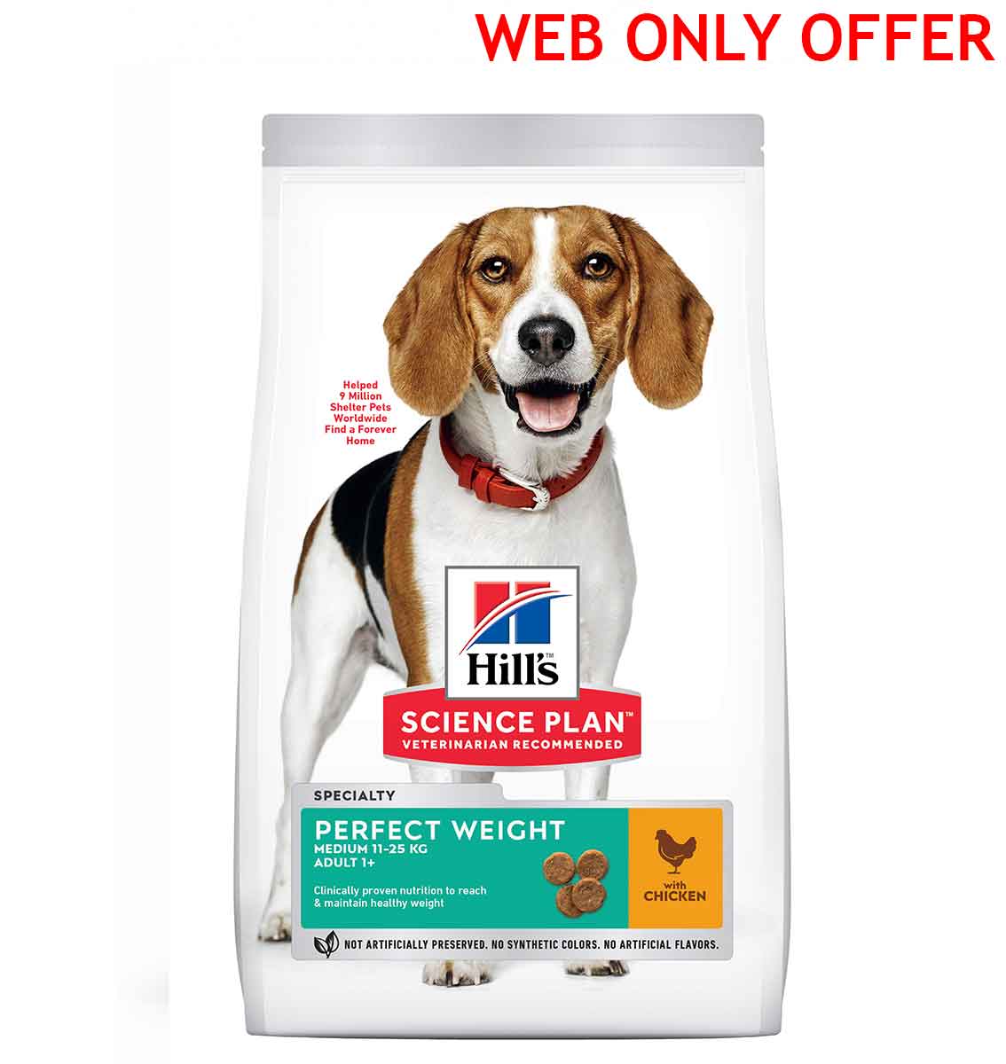 HILLS SCIENCE PLAN CANINE MEDIUM DOG PERFECT WEIGHT 12KG