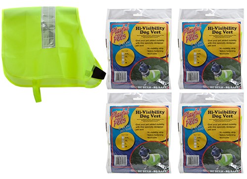 SAFETY PET VEST 4 ASSORTED SIZES