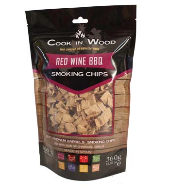 COOK IN WOOD SMOKING CHIPS RED WINE 360GR