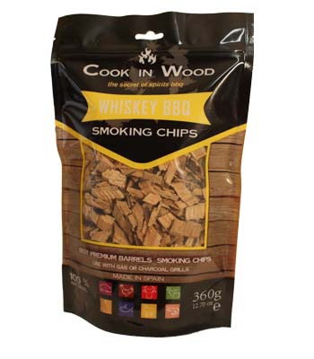 COOK IN WOOD 360GR SMOKING CHIPS WHISKEY