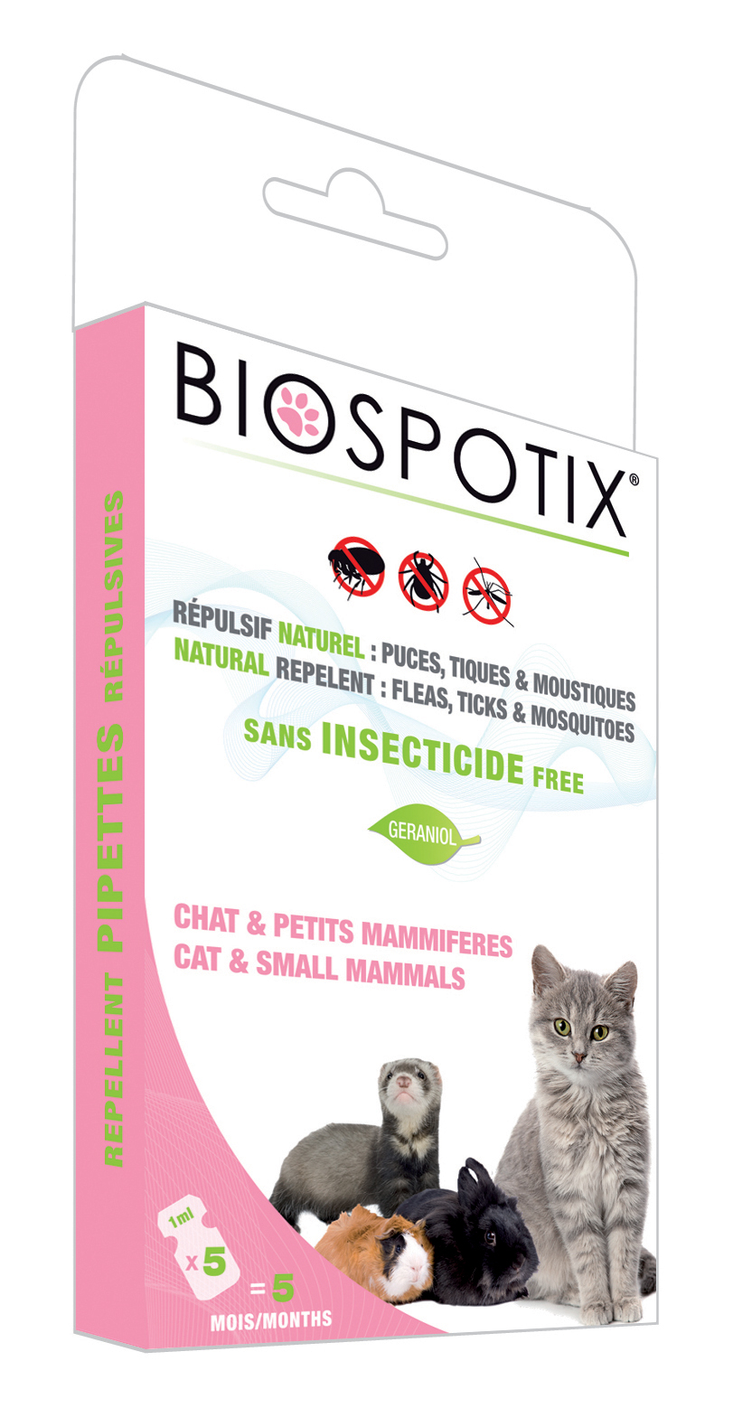 BIOGANCE BIOSPOTIX CAT SPOT ON NATURAL FLEA REPELLENT