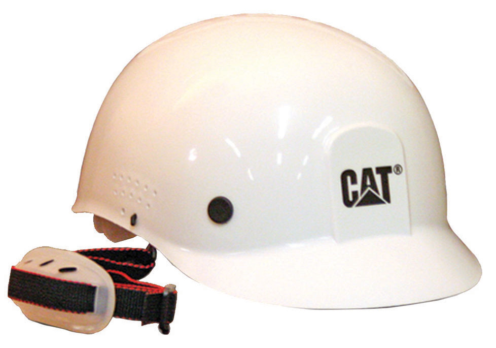 CAT WHITE BUMP CAP