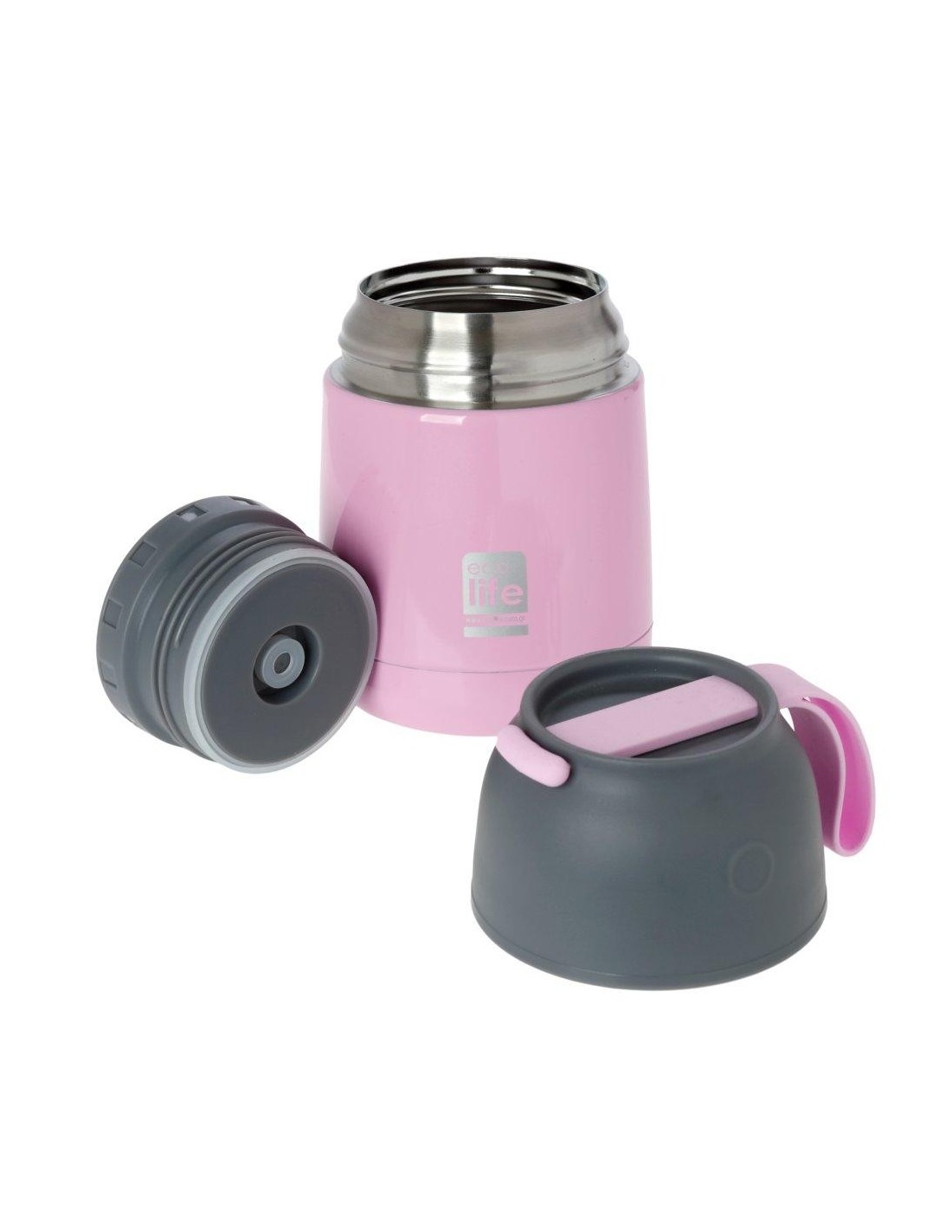 ECOLIFE FOOD CONTAINER BABY PINK 450ML