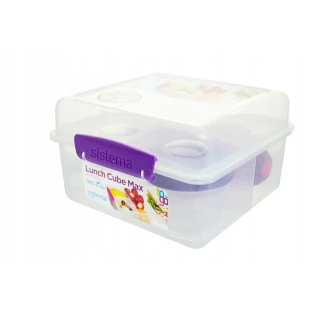 SISTEMA TO GO LUNCH CUBE 2L WITH BOTTLE 4 COLOURS