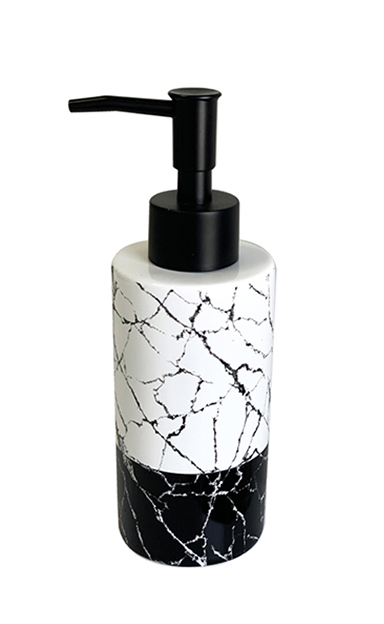 SOAP DISPENSER J1245B-A BLACK & WHITE