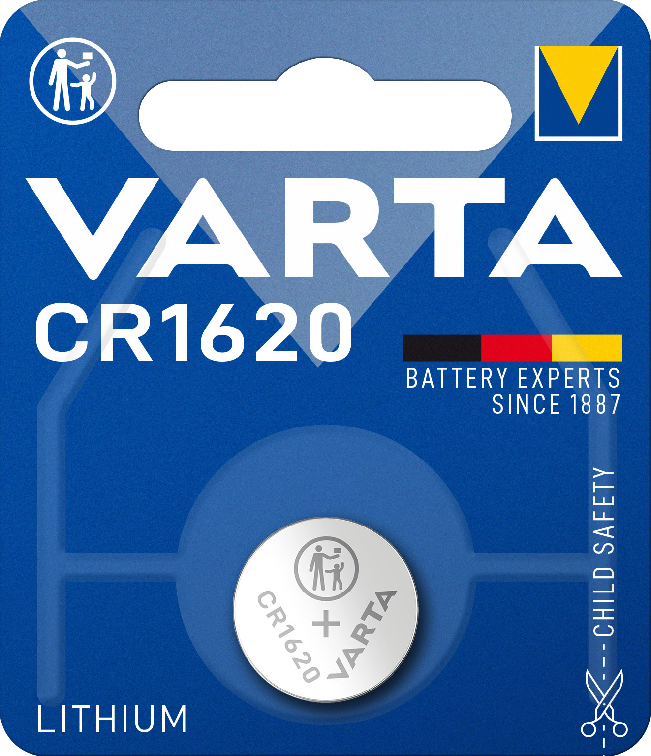 VARTA LITHIUM COIN CR1620 (BUTTON CELL BATTERY, 3V) PACK OF 1