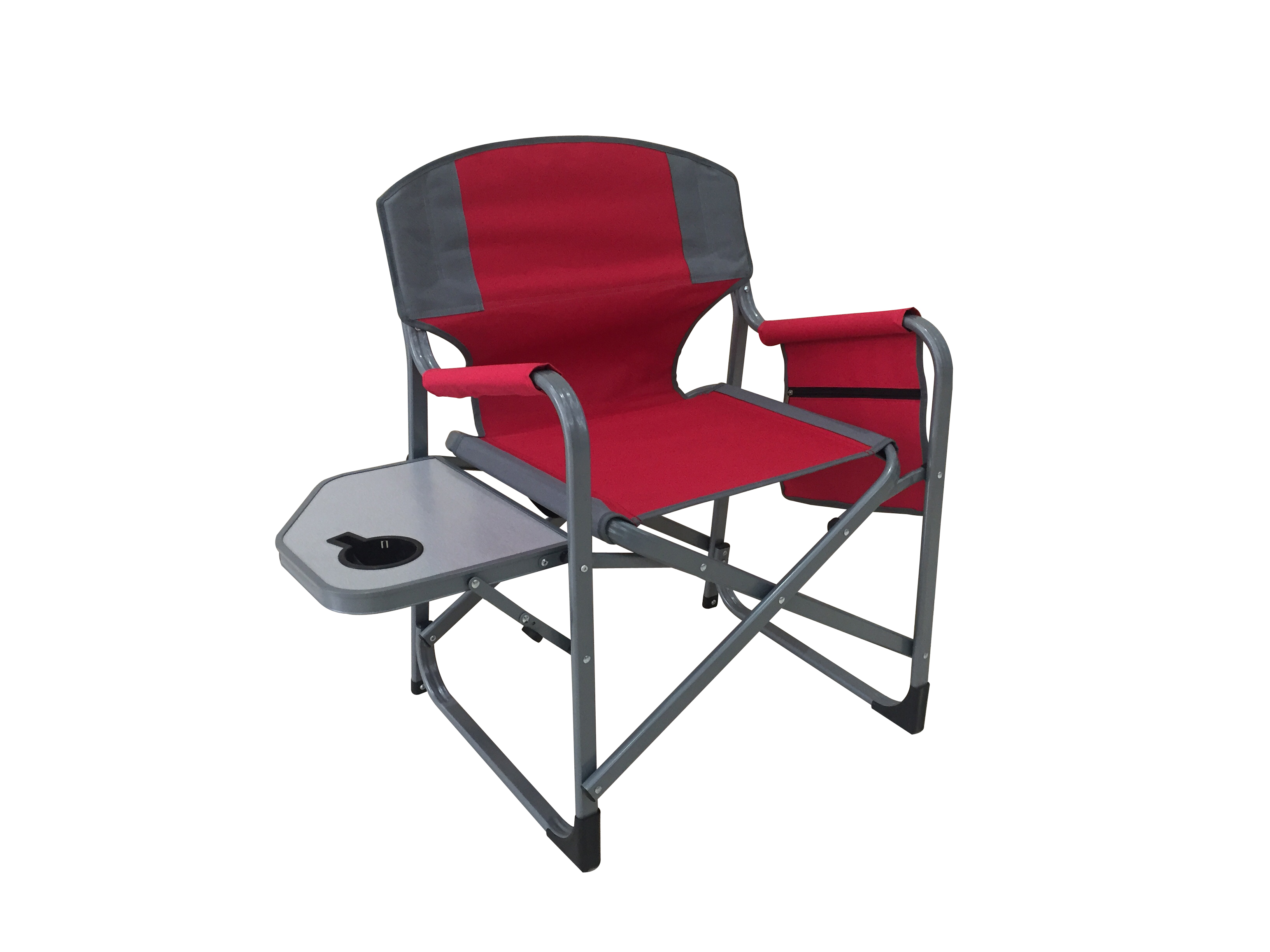 CAMP & GO EVEREST CAMPING CHAIR RED/GREY