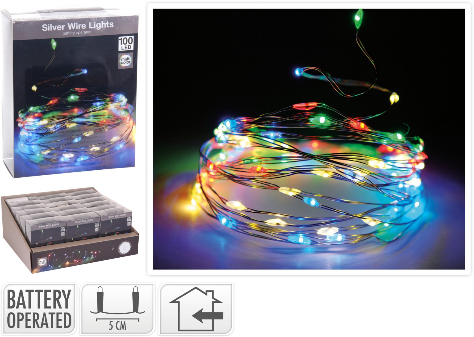 SILVERWIRE LIGHTS 100LED