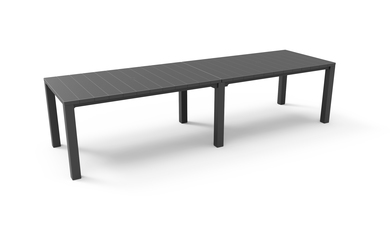 KETER JULIE DOUBLE TABLE GRAPHITE