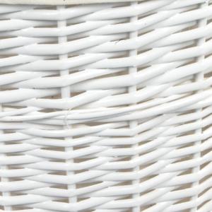 LAUNDRY BASKET 759170-M ROUND WHITE WITH LINER 38X48CM