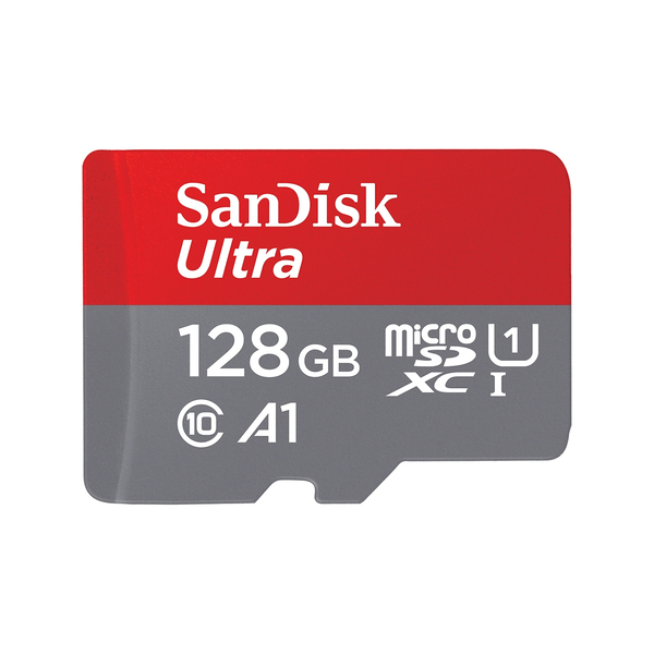 SANDISK MICRO SDHC 128GB + SD ADAPTOR