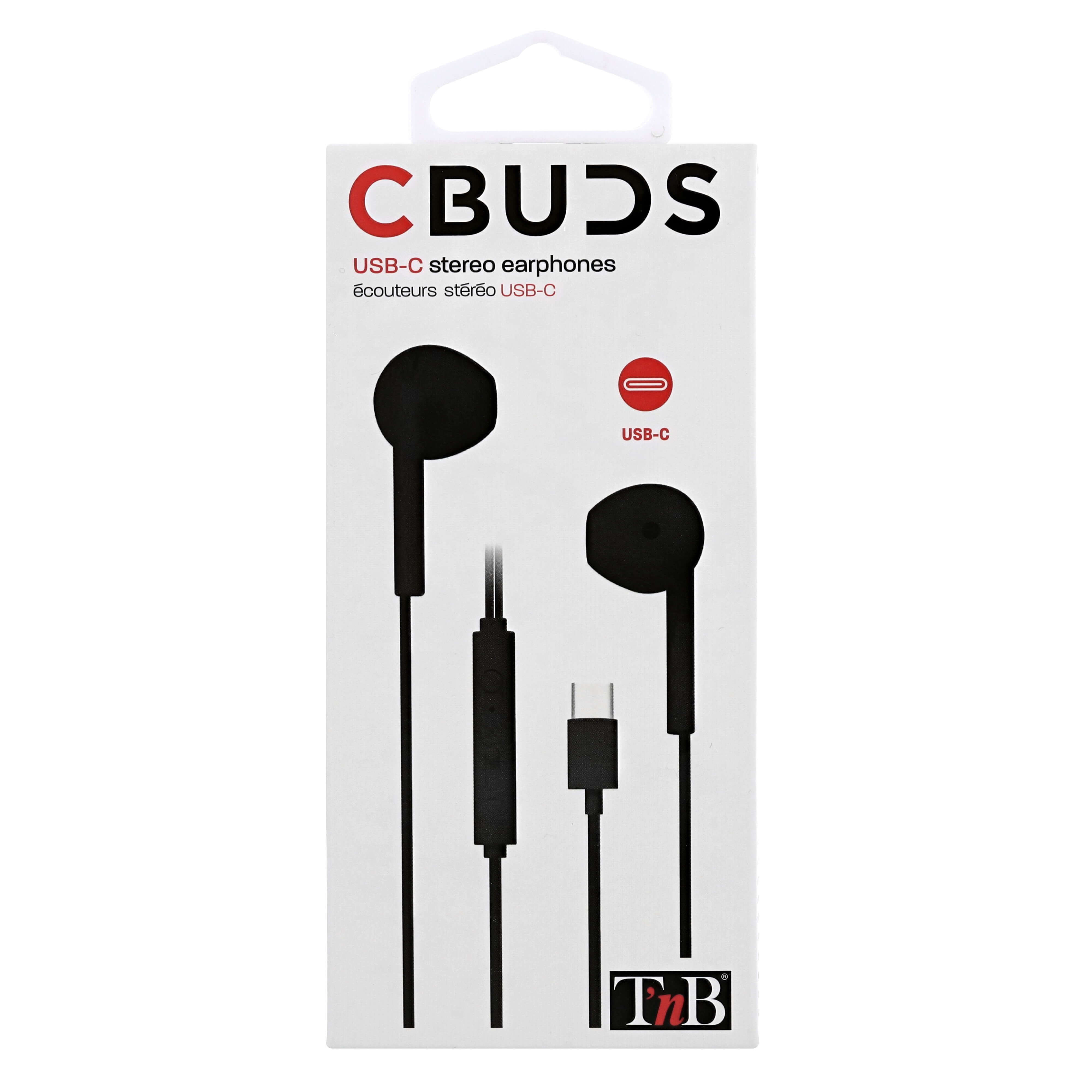 TNB C-BUDS USB-C EARPHONES BLACK