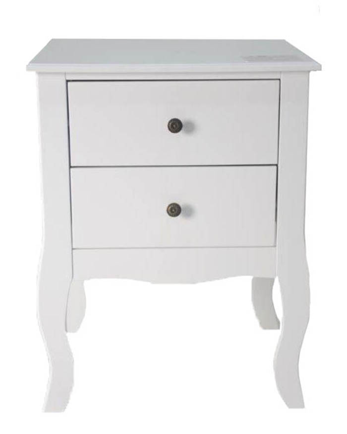SUPERLIVING TOULOUSE BEDSIDE TABLE WITH 2 DRAWERS	