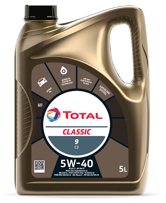 TOTAL CLASSIC ENGINE OIL 5W40 5L