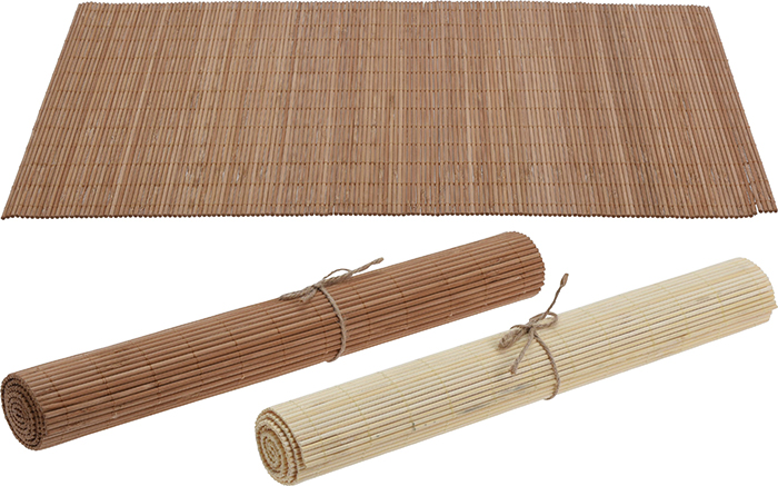 BAMBOO PLACEMAT 2 ASSORTED COLORS 30CM X 45CM