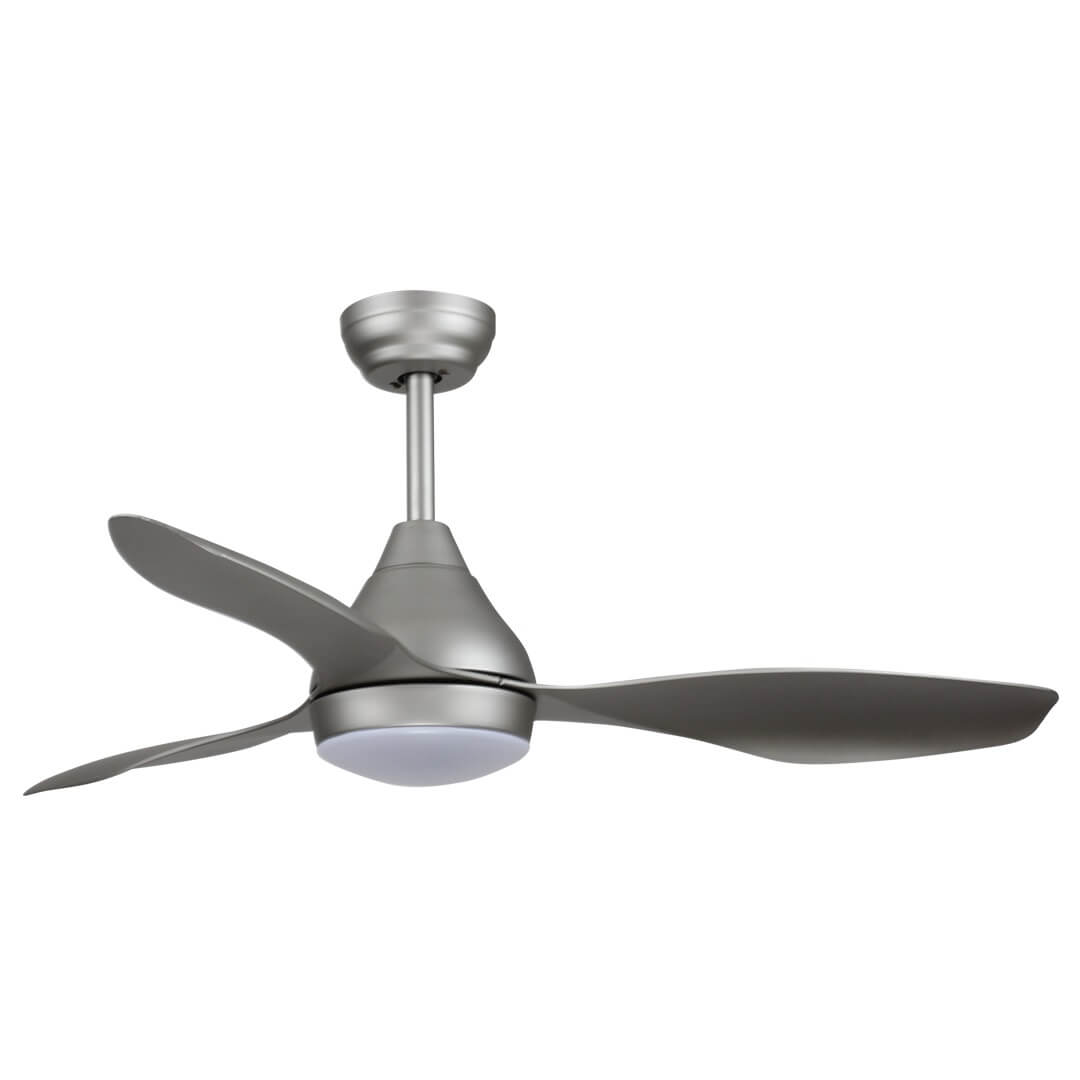 SUNLIGHT 'SEOUL' CEILING FAN DC MOTOR 3-ABS BLADES 52-INCH SILVER LED 18W 1620LM 3CCT REMOTE CONTROL