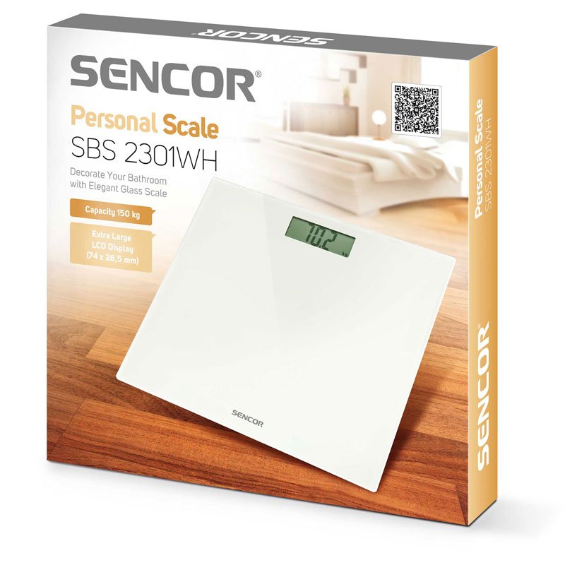 SENCOR SBS2301WH WEIGHT DIGITAL SCALE WHITE