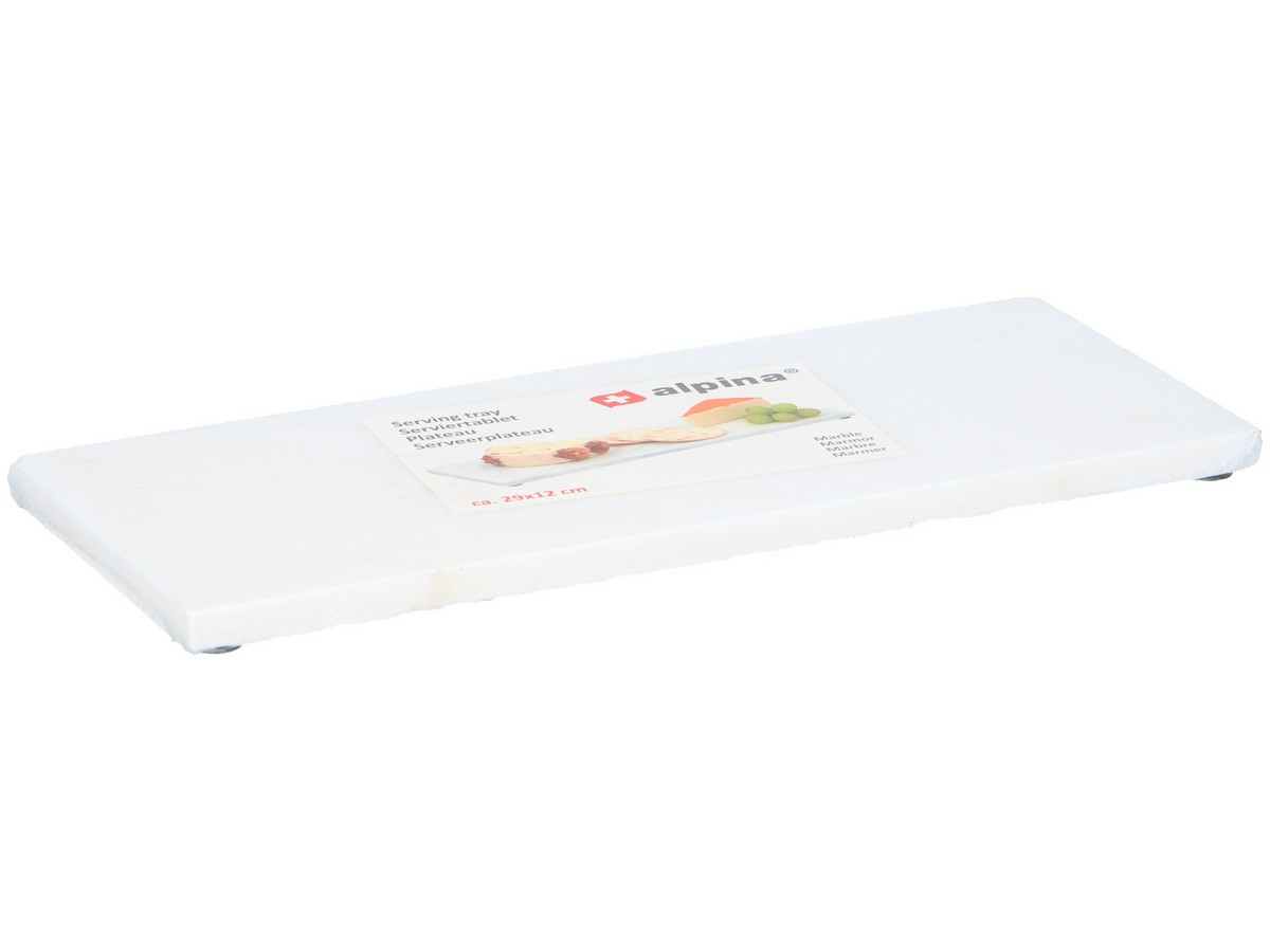ALPINA SERVING TRAY MARBLE 29X12CM