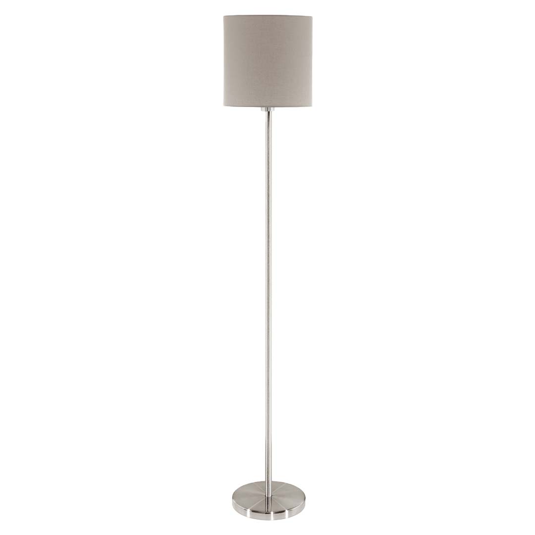 EGLO 'PASTERI' 1xE27 (MAX.60W) FLOOR LIGHT TAUPE Ø280xH1575MM