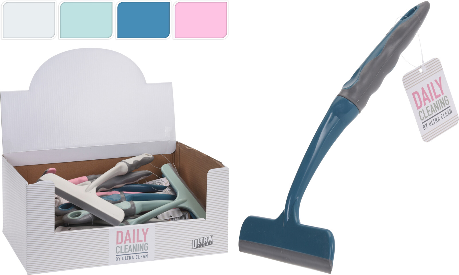 NATURAL CLEANING  WINDOW WIPER 16CM X 26CM 4 ASSORTED COLORS