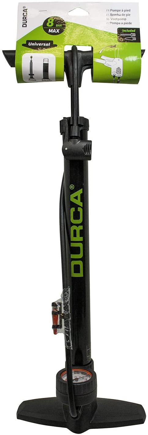 DURCA FOOT PUMP WITH DOUBLE TIP & MANOMETER