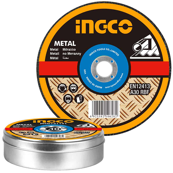 INGCO MCD121155 METAL CUTTING DISCS 115MM 10PCS
