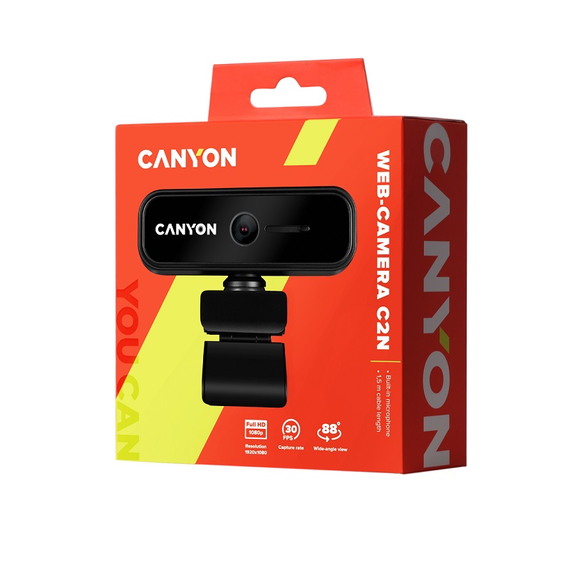 CANYON C2N WEBCAM 1080P FULL HD 2.0MP