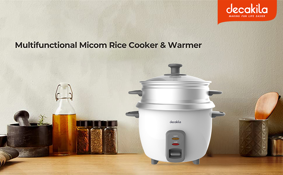 DECAKILA KEER010W RICE COOKER 1000W WHITE 2.8LTR
